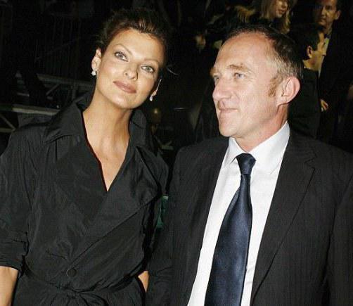 François Henry Pinault และ Linda Evangelista