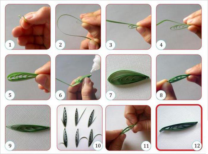 บทเรียนเกี่ยวกับเทคนิค quilling: 