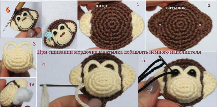 Crochet ลิงโครเชต์ - แผนภาพและคำอธิบาย