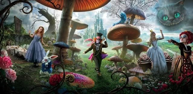 หนังสือของ Lewis Carroll เรื่อง "Alice in Wonderland": ตัวอักษร