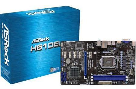 ข้อมูลจำเพาะของ ASrock h61del