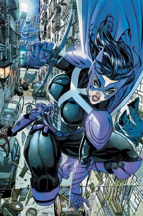 DC Comics Huntress - ตัวการ์ตูนที่มีชื่อเสียง