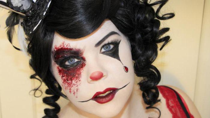 make-up clown for halloween