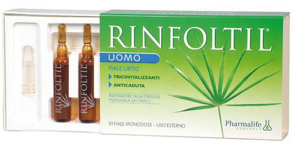 ampoules และแชมพู rinfoltil