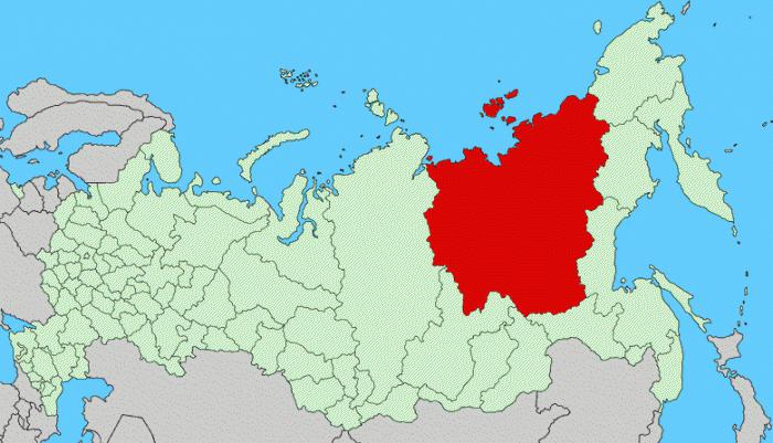 สาธารณรัฐรัสเซียบนแผนที่ 